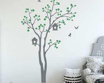 Nursery Tree Birdhouse Decal